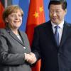 Kanzlerin Merkel, Präsident Xi Jinping: staatsmännisch wie gewünscht. 