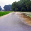 Pfingsthochwasser 1999: Straße bei Walchshofen