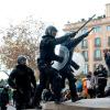 In Barcelona gab es heftige Proteste.