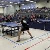 „Volle Hütte“ – die Dillinger Mittelschulhalle bei der bayerischen Jugendmeisterschaft im Tischtennis. 