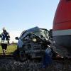 Beim Zusammenstoß mit einem Zug ist ein 67-jähriger Autofahrer ums Leben gekommen. Bild: Josef Hölzle