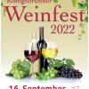 Die Stadt Königsbrunn lädt zum Königsbrunner Weinfest 2022 ein. Statt findet die Veranstaltung am Samstag, 16. September 2022, vor dem Rathaus, am Marktplatz 7.