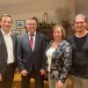 Alexander Wittgruber, Bernhard Schalk, Christine Vogt und Thomas Deisler (von links) bilden das neue Vorstandsteam der Wirtschaftsvereinigung Gundelfingen.