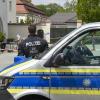 Vier Kundgebungen im Zusammenhang mit der Corona-Krise fanden am Samstag in Landsberg statt. Die Polizei - hier am Roßmarkt - hatte nichts zu tun.