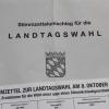 Am 8. Oktober findet die Landtags- und Bezirkswahl statt.