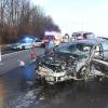 Tödlicher Unfall: Ein 82-jähriger Geisterfahrer krachte auf der A9 bei Denkendorf in ein entgegenkommendes Auto. 	