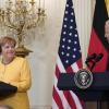 Kanzlerin Merkel und US-Präsident Biden demonstrieren Einigkeit und Harmonie.