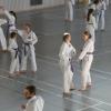 Die Taekwondo-Schüler zeigen ihr Können beim Jubiläum der Schule in Gessertshausen. 