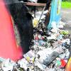 Unbekannte zünden in Pfersee Papiercontainer an. (Archivfoto)