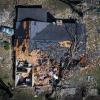 Ein Haus wurde im April in Covington im US-Bundesstaat Tennessee durch einen Tornado zerstört.