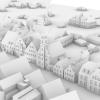 Aichach im Jahre 1914: Ein Modell der Stadt entsteht als 3D-Druck für die Bayerische Landesausstellung. Hier der Blick auf den Stadtplatz. 