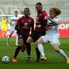 Spannung im Aufstiegskampf: Caniggia Elva (links) und Fatih Kaya (Mitte), hier im Spiel gegen Mannheim, sind mit dem FC Ingolstadt am Samstag beim 1. FC Magdeburg zu Gast. 