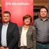 Einstimmig sprachen die Mitglieder des SPD-Ortsvereins Mindelheim ihrem alten und neuen Vorstand das Vertrauen aus. Wiedergewählt wurden: (von links) Thomas Riederle (Vorsitzender), Mehmet Yesil (Stellvertreter), Renate Manlig (Kassiererin) und Eckhard Dietrich (Schriftführer). Dem Führungsteam gratulierte zur Wiederwahl die Unterbezirksvorsitzende Petra Beer. 