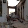 Blick auf das teilweise zerstörte Krankenhaus der Organisation Ärzte ohne Grenzen im nordafghanischen Kundus.