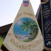 Eine Ansicht aus dem sonnigen Florida ist auf der neuen Fahne des Trachtenvereins Orlando dargestellt.