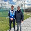 Groß war die Freude bei Tobias Stiastny und seinem Trainer Lothar Schmitt. Der Athlet der SpVgg Auerbach-Streitheim holte Bronze bei der deutschen Wintermeisterschaft im Diskuswurf.