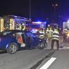 Ein ins Schleudern geratenes Auto verfehlte zwei Fahrradfahrer in München nur knapp. 