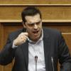 Griechenlands Regierungschef Alxis Tsipras Mitte Februar bei einer Rede im Parlament in Athen. Dort werden erneut Reparationsforderungen an Deutschland thematisiert. Foto: Yannis Kolesidis