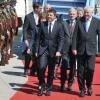 Der italienische Ministerpräsident Matteo Renzi wurde in München von Bayerns Ministerpräsident Horst Seehofer begrüßt.