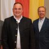 Das Bürgermeister-Trio: (von links) Peter Daake (3. Bürgermeister), Bürgermeister Simon Schropp und Manfed Salz (2. Bürgermeister). 	