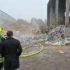 In einem Entsorgungs-Unternehmen in Bächingen ist am Dienstag erneut ein Feuer ausgebrochen. 