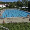 Das Schwimmerbecken im Landsberger Inselbad.