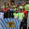 Die bayerischen Farben liefen mit: Die Günzburger Marathon-Gruppe in Frankfurt. 