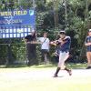 Beim Softballturnier: Hiroyuki Iwasaki von den M-Jägern aus München, die auch das Turnier gewonnen haben.