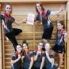 Stolze Vizemeisterinnen: Die Tischtennis-Mädchen des Ringeisen-Gymnasiums schafften es bis ins Endspiel in Berlin. 	