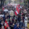 Wien am Samstag: Tausende Demonstrierende gingen in Österreich auf die Straße. 