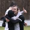 David Körner (rechts) erzielte das 3:0 für den TSV Meitingen gegen den TSV Rain II. Xhevalin Berisha freut sich mit dem Torschützen. 
