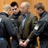 Einer der beiden Angeklagten im Prozess um den Augsburger Polizistenmord: Raimund M.