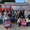 Beim Ferienprogramm war für alle was dabei: hier bei der Freiwilligen Feuerwehr Münsterhausen.