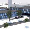 So soll die Geda-Unternehmenszentrale nach neuestem Entwurf in Bäumenheim entstehen.  	