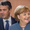 Ein Bild aus alten Tagen. Angela Merkel und Sigmar Gabriel verstehen sich immer noch gut.