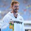 Diskuswerfer Christoph Harting gewinnt die Goldmedaille. 