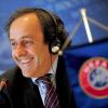 UEFA-Präsident Michel Platini ist glücklich über den gemeinsamen Schritt mit der EU-Kommission. Foto: Dietmar Stiplovsek dpa