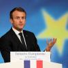 Der französische Präsident Emmanuel Macron hät in Paris eine europapolitische Grundsatzrede. 