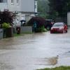 Die starken Regenfälle am Mittwochnachmittag haben im Raum Günzburg innerhalb kürzester Zeit zu Überschwemmungen geführt.