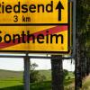 Schon lange ist der Ausbau der Ortsverbindung zwischen Riedsend und Sontheim geplant. Jetzt wird die Geschwindigkeit auf der Strecke reduziert.