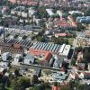 Die Luftaufnahme zeigt, wie sich das Augsburger Textilviertel gewandelt hat. Links, auf einem Areal, auf dem sich einst die Neue Augsburger Kattunfabrik (NAK) befand, steht heute die City-Galerie. 