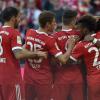 Kollektive Freude: Der FC Bayern hat das erste Spiel unter Jupp Heynckes gegen den SC Freiburg mit 5:0 gewonnen.