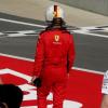 Ging auch beim zweiten Silverstone-Rennen leer aus: Ferrari-Pilot Sebastian Vettel (M).