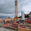 Am Ortsrand von Oberschönegg entsteht ein Vereinsheim mit Mehrzweckhalle, Gaststätte, Kegelbahn und Schießanlage. Auf der Baustelle sind von Woche zu Woche Fortschritte sichtbar. 	