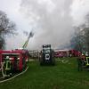 Einsatzkräfte der Feuerwehr waren bei einem Brand in Waldreichenbach im Einsatz.