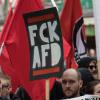 Oft organisieren AfD-Gegner, wie bei dieser Protestkundgebung in Stuttgart, eine Gegenveranstaltung zu Partei-Auftritten.