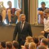 FDP-Chef Christian Lindner sprach an der Universität Augsburg. SPD-Vorsitzende Ulrike Bahr wirft der Leitung der Universität vor, parteiisch zu sein.