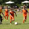 Den 15. und letzten Platz im Turnier spielten die heimischen Mannschaften von SV Mindelzell (in orangefarbenen Trikots) und SG Neuburg/Wattenweiler aus. Mindelzell behielt 3:1 die Oberhand.