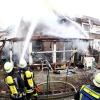 Die Doppelhaushälfte in Burlafingen brannte komplett aus.