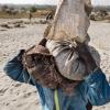 Ein Elfjähriger mit einem Sack voller Kobalt in der Demokratischen Republik Kongo.  
